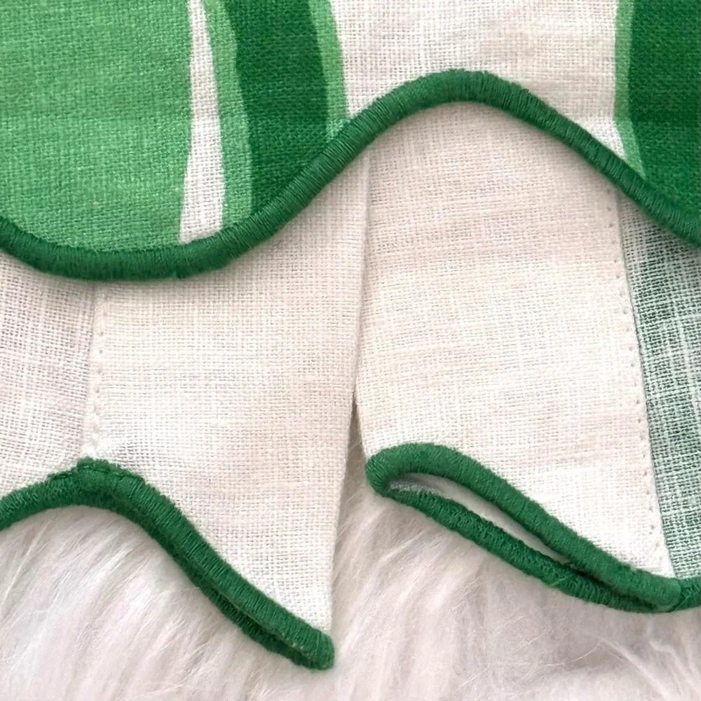 FARM Rio Color Festival Linen Midi Skirt, Green, NWT 🇧🇷 - Picture 12 of 16